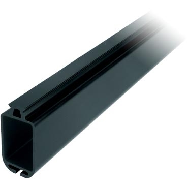 RC1225-3.0 rail 22 mm "beam track" ongeboord, zwart 3,00 mtr