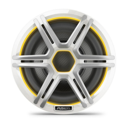Fusion Apollo™ subwoofer, 10-inch nautische subwoofer met LED-verlichting en grille in Sports White