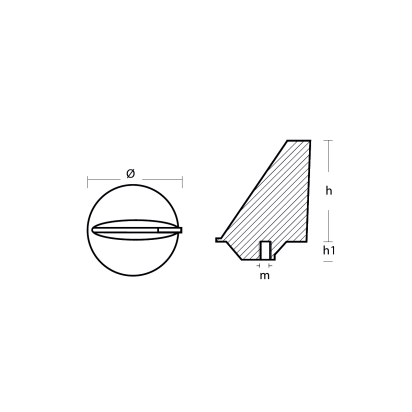 Zinc Skeg for Mariner 90-140 HP
