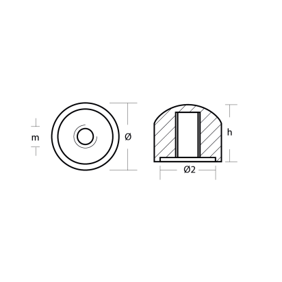 Zinc Mercury/Mercruiser Nut for Alpha/Bravo one outdrive