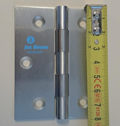 RVS scheepsscharnier 80x65mm