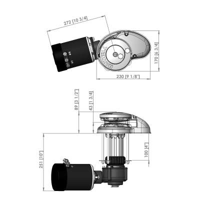 RC10 8mm-5/16" 100TDC 24V 56:1 S/S