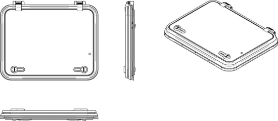 Libero dekluik 500x370mm new lock (R=32mm)