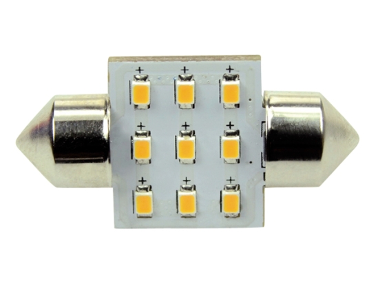 Ledlamp led9 festoon 10-30V 31mm 2700k