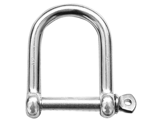 D-sluiting rvs breed 8mm