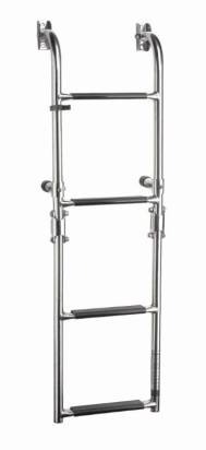 Ladder folding 4 steps SS316, plastic grip