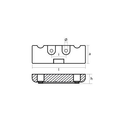 Zinc Mercury Plate for Verado 215-275 (2 each engine)