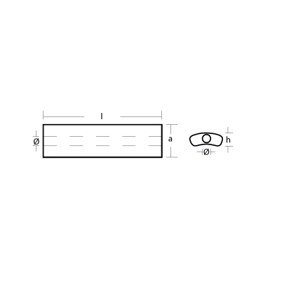 Zinc Volvo Penta Bar for SX outdrive