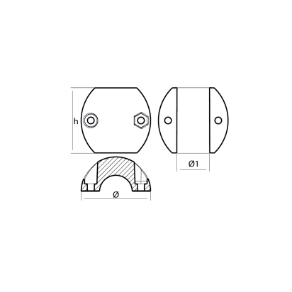 MG Shaft anode USA type Ø 35mm