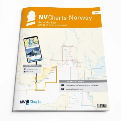 NV Atlas Noorwegen NO 3 - Norge Oslofjord Øst - Kristiansand til Kragerø