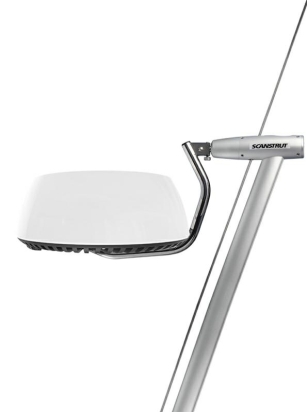 Mounts aft of backstay - for all other 2kW / 4kW  radomes