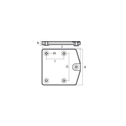AL Mercury Zeus POD Trim Tab Aluminum Anode