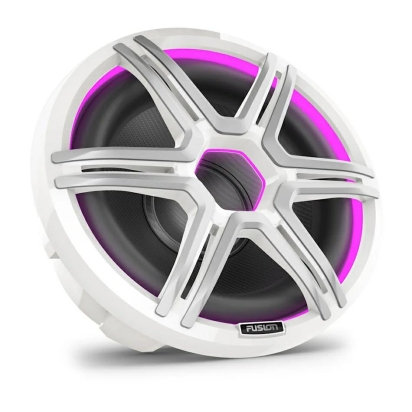 Fusion Apollo™ subwoofer, 12-inch nautische subwoofer met LED-verlichting en grille in Sports White