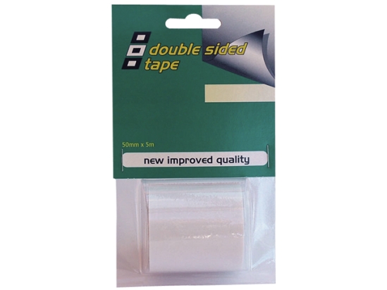 DOUBLE SIDED TAPE CLEAR 50MMX5M