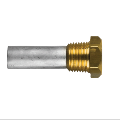 Zinc+Brass Pencil complete anode  Ø5/8'' L=1'' thread=1/2''NPT
