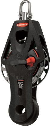 RF56510 Ronstan Orbit 55mm, vioolblok, ratel, swivel, hondsvot