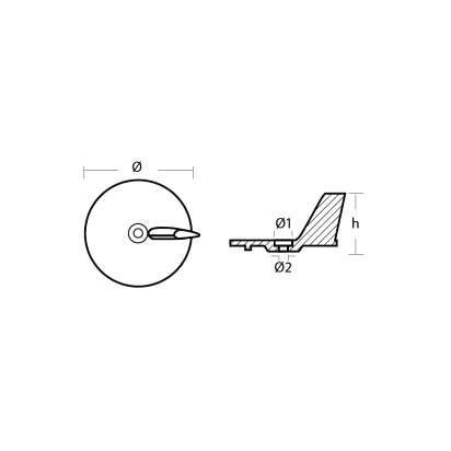 MG Honda Skeg for trim tab