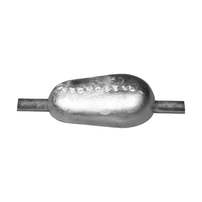 Zinc tear drop weld-on anode 3kg