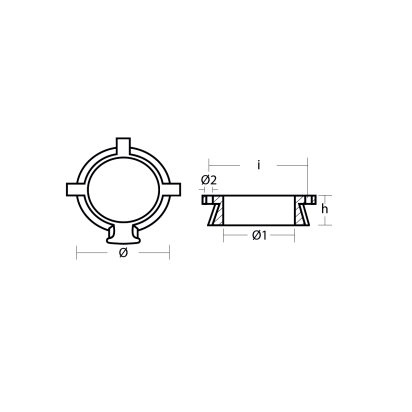Zinc Mercury/Mercruiser  Collar for Alpha one