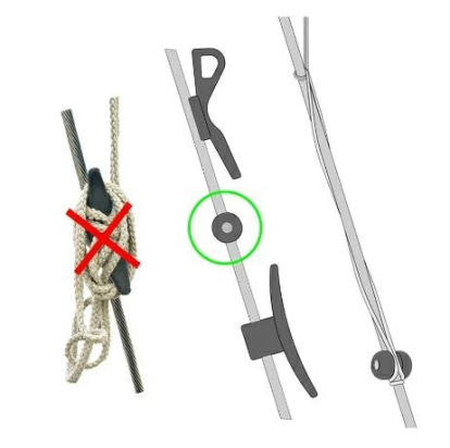 Shroudcleat stagkikker 10 mm p/st