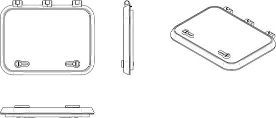 Magnus dekluik 4633 Satin new lock 457x327mm