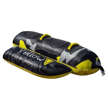 Opblaasbare funtube Banaan, 2 pers, 200 x 112 cm, nylon en snelsluiting