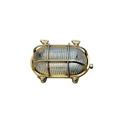 Bulkheadlamp 19,5cm, messing