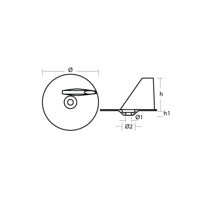 Zinc Suzuki skeg for trim tab 115HP