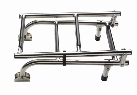 Ladder folding 4 steps SS316, plastic grip