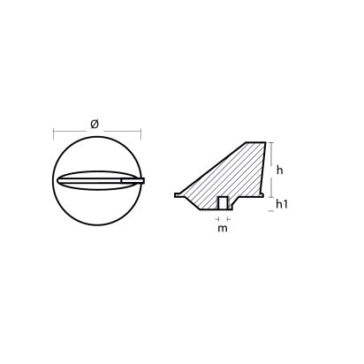 AL Skeg for Mariner 40-60 HP Yamaha 55 HP