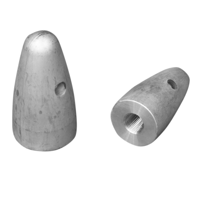 Zinc Volvo Penta type nut for fixed propeller shaft Ø30  th.20X1,5