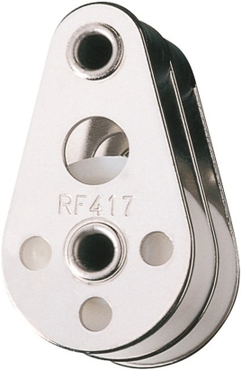 RF417 Ronstan Utility AP 30mm, 2-schijfsblok, holle bus