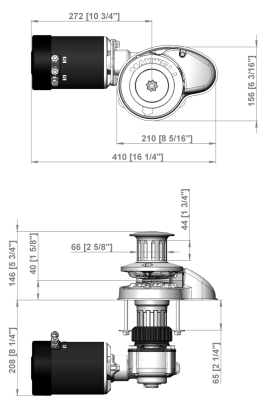 RC8-8 65TDC 12v  - Capstan