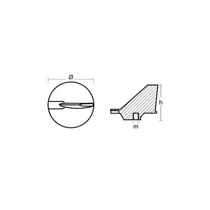 Zinc Yamaha Skeg for 150/200HP