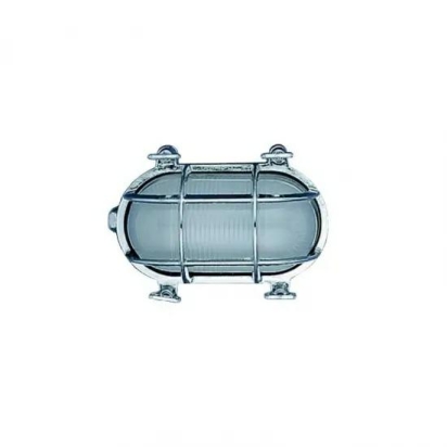 Bulkheadlamp 17,5cm, chroom