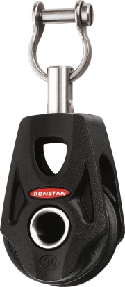 RF35100A Ronstan Orbit 30mm 1-schijfsblok, swivel, gleuf