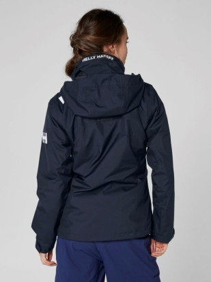 N.L.A. W CREW HOODED MIDLAYER JACKET 597 NAVY
