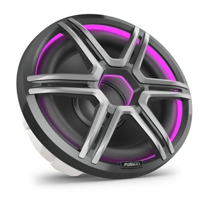 Fusion Apollo™ subwoofer, 12-inch nautische subwoofer met LED-verlichting en grille in Sports Grey