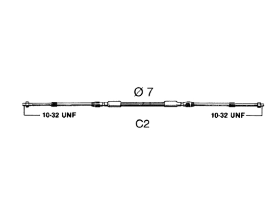 30107S C2 MOTORBED.KABEL 1,53 M