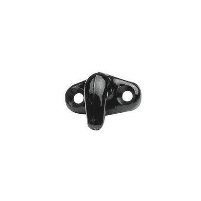 Haakje zwart 4 mm lijn