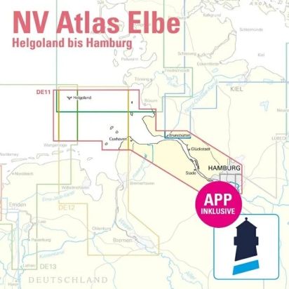 NV Atlas Duitsland DE 11 - Die Elbe, Hamburg bis Helgoland