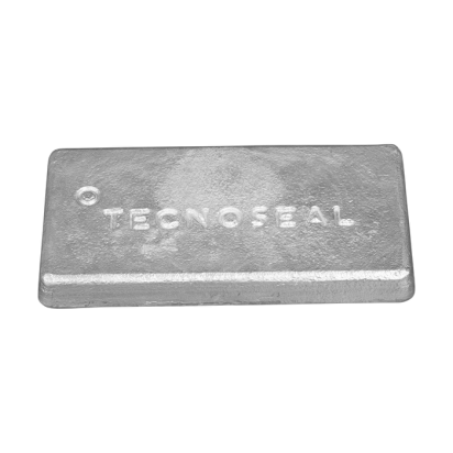 Zinc Solid plate without holes  300x150x33