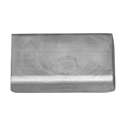 Zinc Solid plate without holes  130x80x30