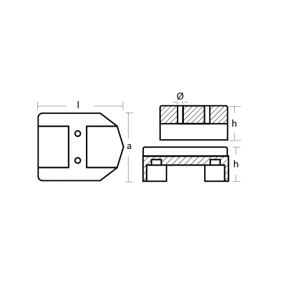 AL Mercury/Mercruiser Block for Alpha  & Bravo outboard