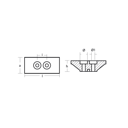 Zinc Yamaha Plate for stern drive