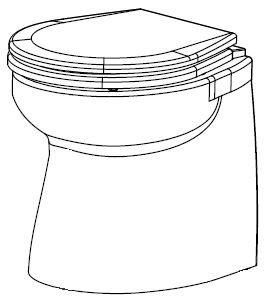 Johnson Pump Soft-Close Bril / Deksel voor Silent-Electric Comfort