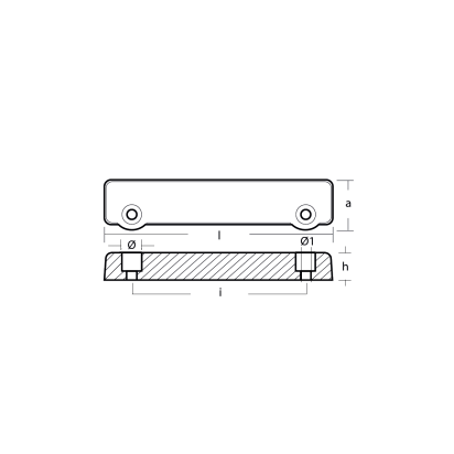 Zinc Volvo outdrive bar for engine series 250-270-275-280-285