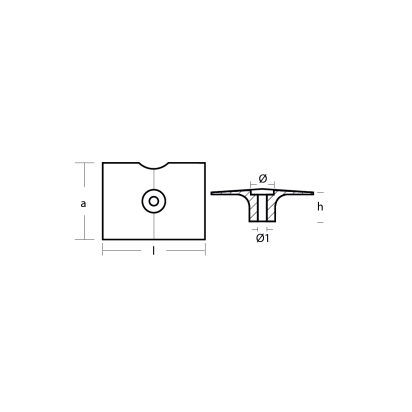AL Yamaha cavitation plate  8 - 60HP