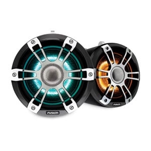 Fusion® Signature Serie 3 nautische wake tower luidsprekers, 8,8" 330 watt Sport chroomkleurige wake