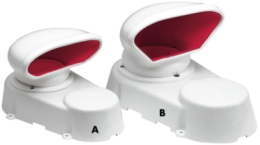 Dorade box 335 x 200 mm luchtdoorlaat 80 mm rood